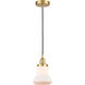 Edison Bellmont LED 6 inch Satin Gold Mini Pendant Ceiling Light