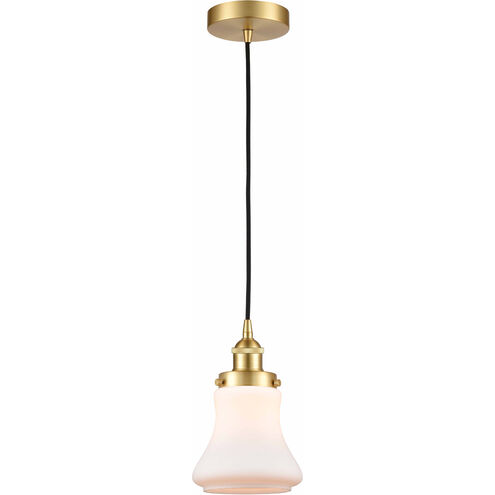 Edison Bellmont LED 6 inch Satin Gold Mini Pendant Ceiling Light
