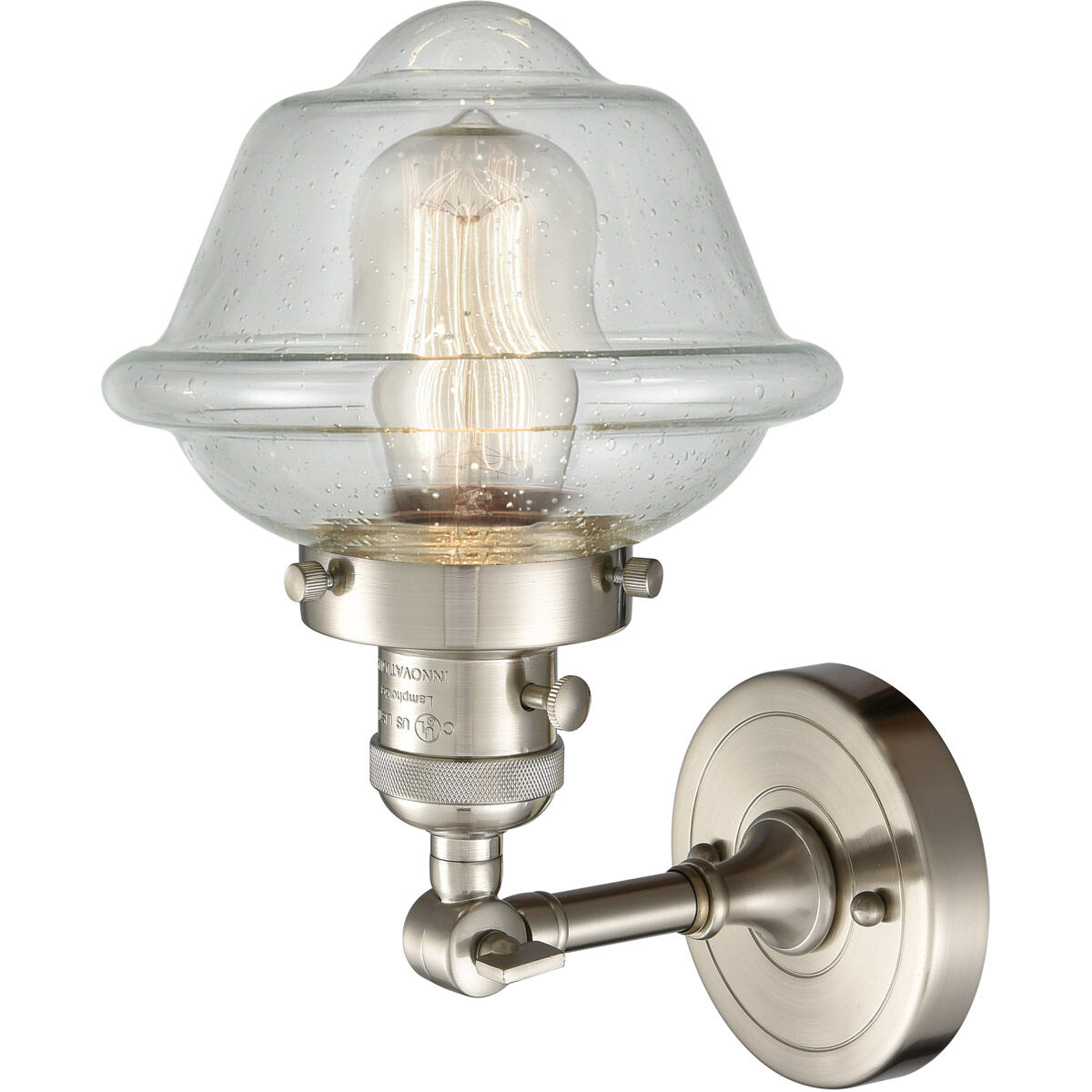 Franklin Restoration Small Oxford LED 7.5 inch Brushed Satin Nickel Sconce Wall Light, Franklin Restoration