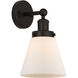Cone 1 Light 6.5 inch Oil Rubbed Bronze Sconce Wall Light