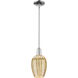 Preston 1 Light 6.25 inch Polished Chrome Mini Pendant Ceiling Light in Mercury Glass