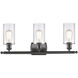 Ballston Clymer LED 26 inch Oil Rubbed Bronze Bath Vanity Light Wall Light in Clear Glass, Ballston