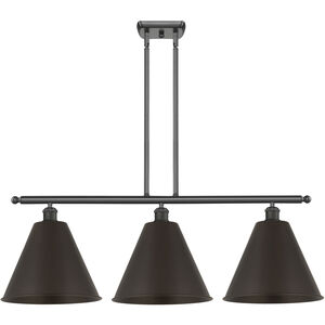Ballston Cone 3 Light 39 inch Oil Rubbed Bronze Island Light Ceiling Light