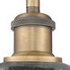 Ballston Belfast 1 Light 6 inch Brushed Brass Sconce Wall Light