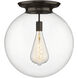 Beacon 1 Light 17.75 inch Oil Rubbed Bronze Flush Mount Ceiling Light