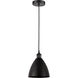Edison Dome LED 8 inch Matte Black Mini Pendant Ceiling Light