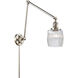 Colton 30 inch 3.50 watt Polished Nickel Swing Arm Wall Light, Franklin Restoration