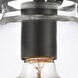 Restoration Newton 1 Light 8 inch Matte Black Flush Mount Ceiling Light, Restoration