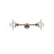 Franklin Restoration Halophane LED 9 inch Antique Copper Bath Vanity Light Wall Light in Matte White Halophane Glass, Franklin Restoration