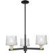 Arcadia Niagara 3 Light 28.25 inch Black Antique Brass Chandelier Ceiling Light