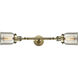 Franklin Restoration Small Bell LED 15 inch Antique Brass Bath Vanity Light Wall Light in Silver Plated Mercury Glass, Franklin Restoration