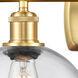 Ballston Athens LED 16 inch Satin Gold Bath Vanity Light Wall Light, Ballston
