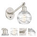 Ballston Athens Deco Swirl LED 6 inch Brushed Satin Nickel Sconce Wall Light