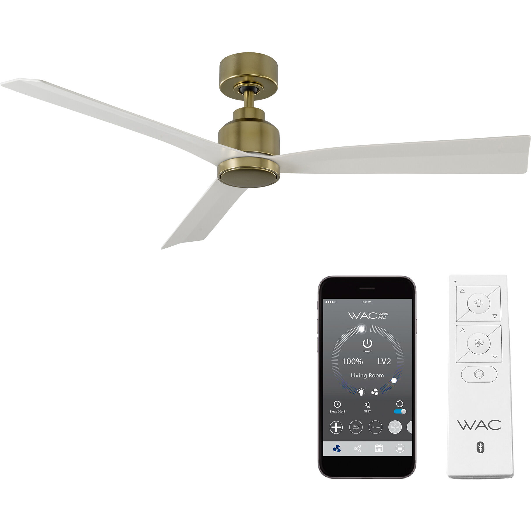 Clean 52.00 inch Indoor Ceiling Fan