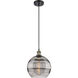 Ballston Rochester 1 Light 10 inch Black Antique Brass Cord Hung Mini Pendant Ceiling Light