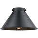 Franklin Restoration Briarcliff Brushed Satin Nickel 10 inch Metal Shade in Matte Black, Franklin Restoration
