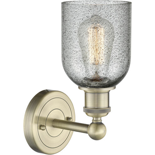 Caledonia 1 Light 5 inch Antique Brass and Charcoal Sconce Wall Light