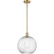 Ballston X-Large Twisted Swirl 1 Light 12 inch Satin Gold Pendant Ceiling Light, Ballston