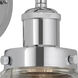 Beacon 1 Light 6.5 inch Polished Chrome Sconce Wall Light