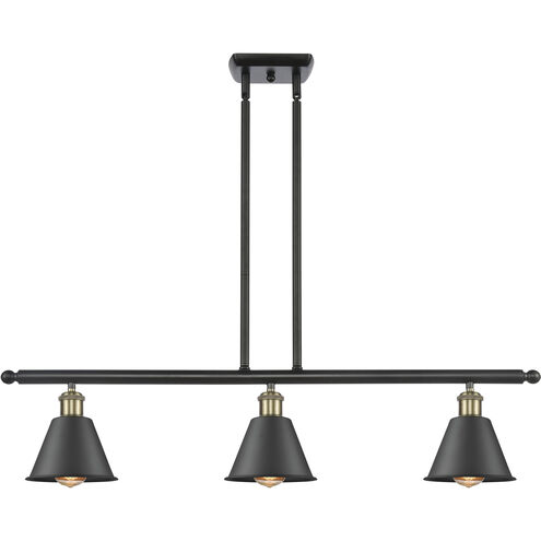 Ballston Smithfield LED 36 inch Black Antique Brass Island Light Ceiling Light, Ballston