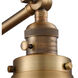 Appalachian 18 inch 100 watt Brushed Brass Swing Arm Wall Light, Franklin Restoration