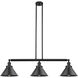 Franklin Restoration Briarcliff 3 Light 43 inch Matte Black Island Light Ceiling Light, Franklin Restoration