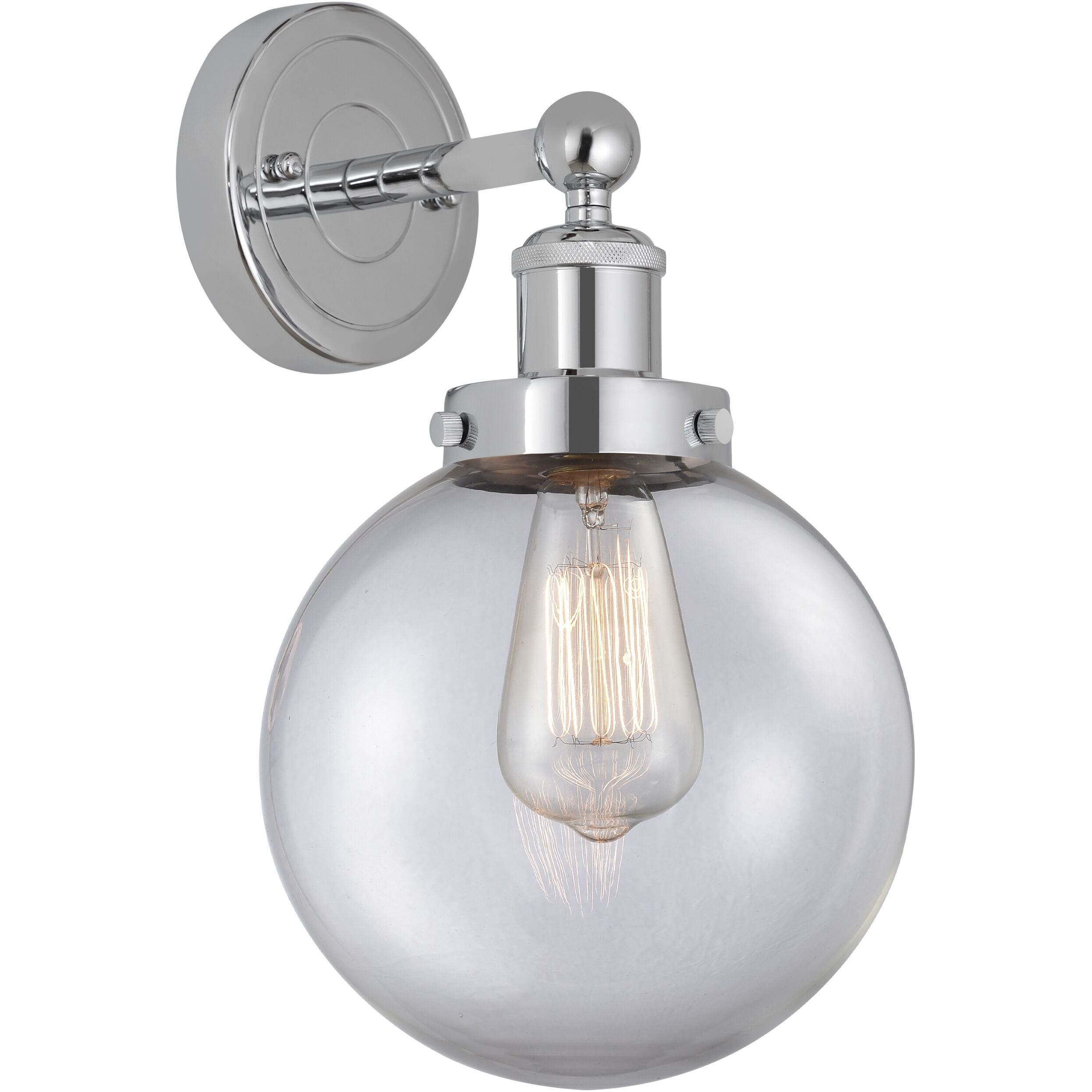 Beacon 1 Light 6.5 inch Polished Chrome Sconce Wall Light