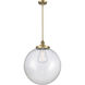 Franklin Restoration Beacon LED 18 inch Brushed Brass Pendant Ceiling Light in Seedy