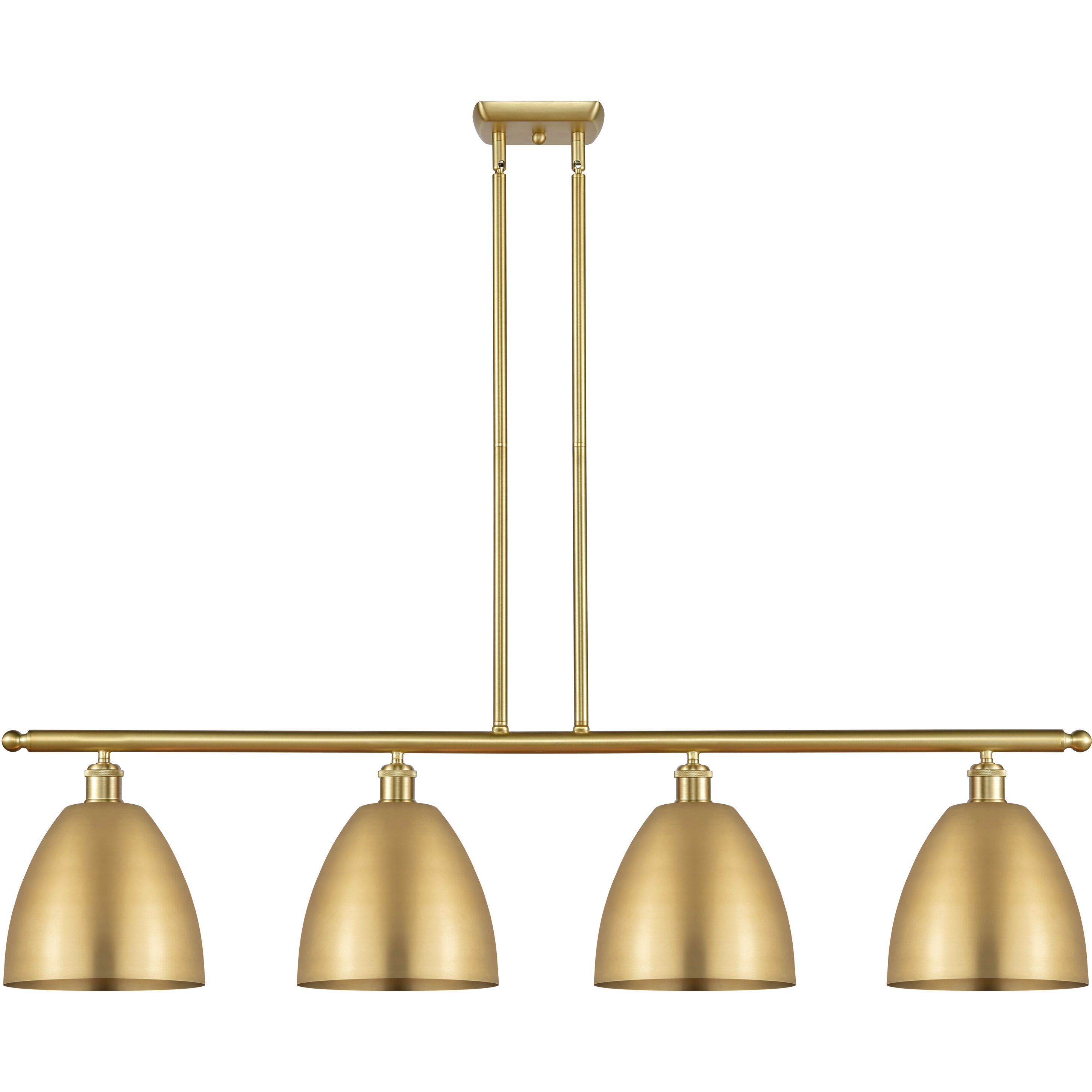 Ballston Dome LED 48 inch Satin Gold Island Light Ceiling Light