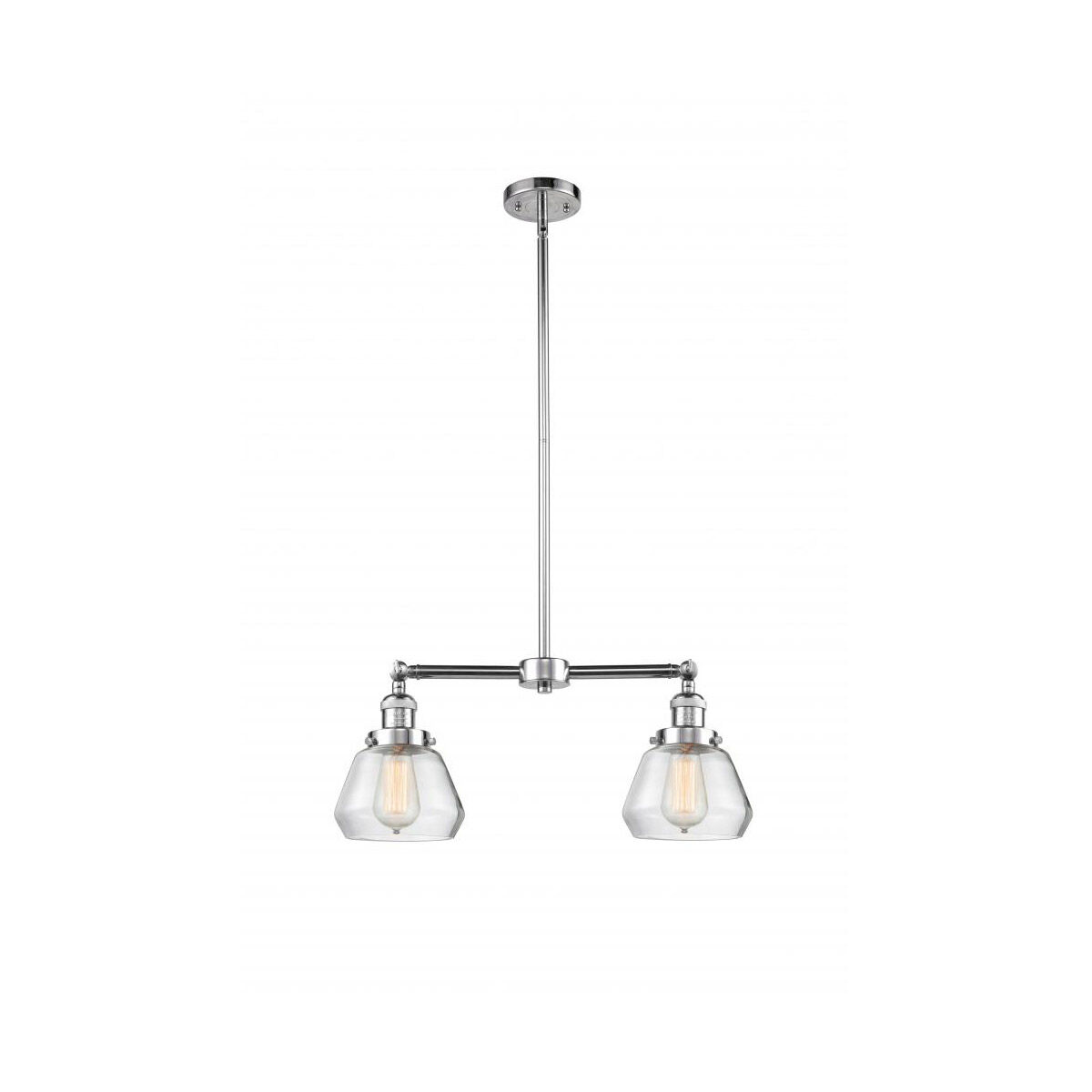 Franklin Restoration Fulton LED 21 inch Polished Chrome Chandelier Ceiling Light in Clear Glass, Franklin Restoration