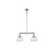 Franklin Restoration Fulton LED 21 inch Polished Chrome Chandelier Ceiling Light in Clear Glass, Franklin Restoration