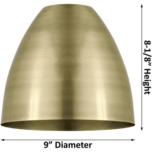 Ballston Dome 1 Light 9 inch Antique Copper Mini Pendant Ceiling Light