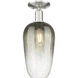 Downtown Urban Brookhaven Flute 1 Light 7.00 inch Semi-Flush Mount