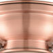 Aditi Dover LED 6.25 inch Antique Copper Flush Mount Ceiling Light in Matte White Glass, Aditi