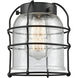 Franklin Restoration Bell Cage LED 6 inch Matte Black Mini Pendant Ceiling Light in Seedy, Franklin Restoration
