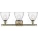 Ballston Ballston Dome LED 28 inch Antique Brass Bath Vanity Light Wall Light in Seedy Glass