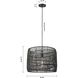 Elwood 1 Light 18 inch Matte Black Pendant Ceiling Light