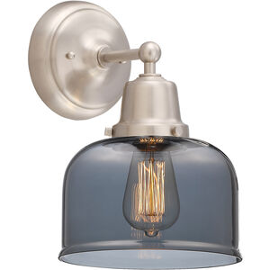 Aditi Large Bell LED 8 inch Brushed Satin Nickel Sconce Wall Light, Aditi