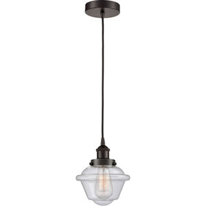 Edison Oxford 1 Light 8 inch Oil Rubbed Bronze Mini Pendant Ceiling Light