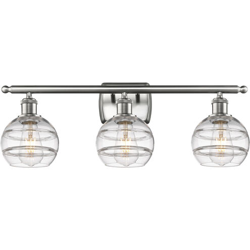 Ballston Rochester 3 Light 25.88 inch Brushed Satin Nickel Bath Vanity Light Wall Light