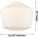 Ballston Cindyrella LED 8 inch Polished Nickel Mini Pendant Ceiling Light in Seedy Glass