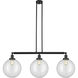 Franklin Restoration XX-Large Beacon LED 44 inch Matte Black Island Light Ceiling Light in Clear Glass, Franklin Restoration