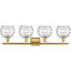 Ballston Deco Swirl LED 36 inch Satin Gold Bath Vanity Light Wall Light, Ballston