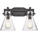 Newton Cone LED 17 inch Matte Black Bath Vanity Light Wall Light