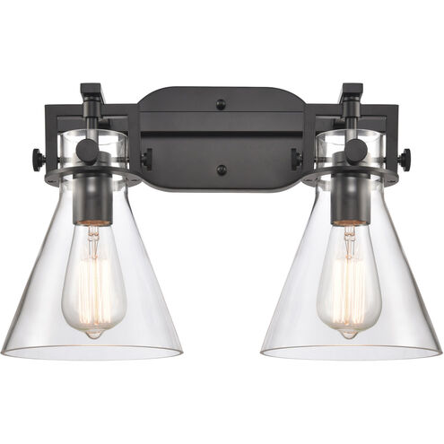 Newton Cone LED 17 inch Matte Black Bath Vanity Light Wall Light