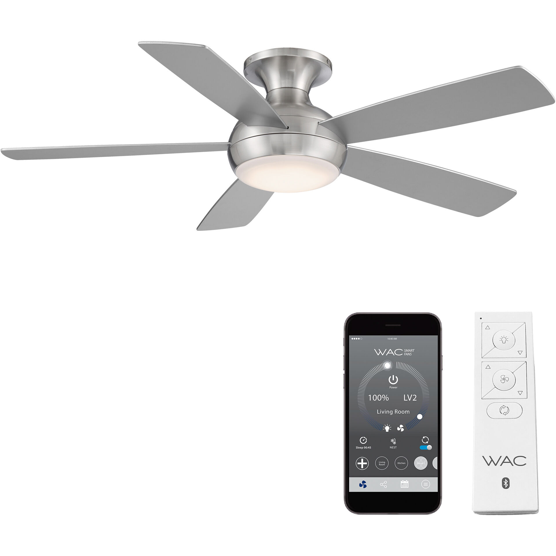 Odyssey Flush Mount Ceiling Fan