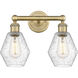 Cindyrella 2 Light 15 inch Brushed Brass and Seedy Bath Vanity Light Wall Light
