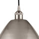 Edison Dome 1 Light 12 inch Brushed Satin Nickel Mini Pendant Ceiling Light