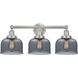 Bell 3 Light 24.5 inch Brushed Satin Nickel Bath Vanity Light Wall Light