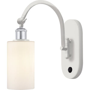 Ballston Clymer 1 Light 5 inch White and Polished Chrome Sconce Wall Light